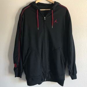 Jordan Brand Jumpman Black Red 23 Hoodie Jacket
